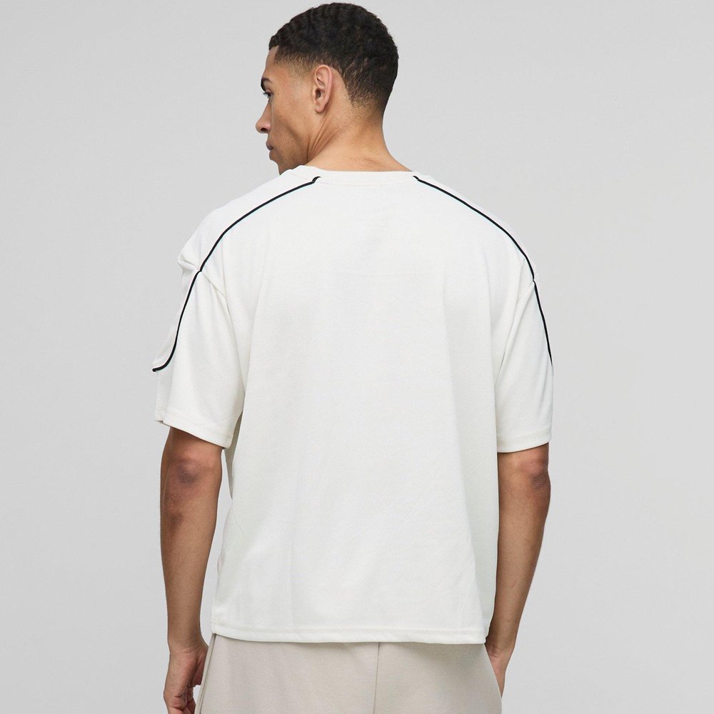 Oversized Boxy Half Sleeve Varsity T-Shirt