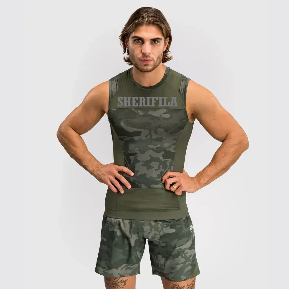 G-Fit Air Men’s Sleeveless Rashguard – Army Camo