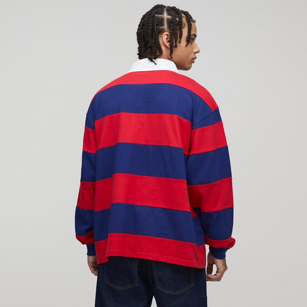 Oversized Heavyweight Cut and Sew Rugby Polo