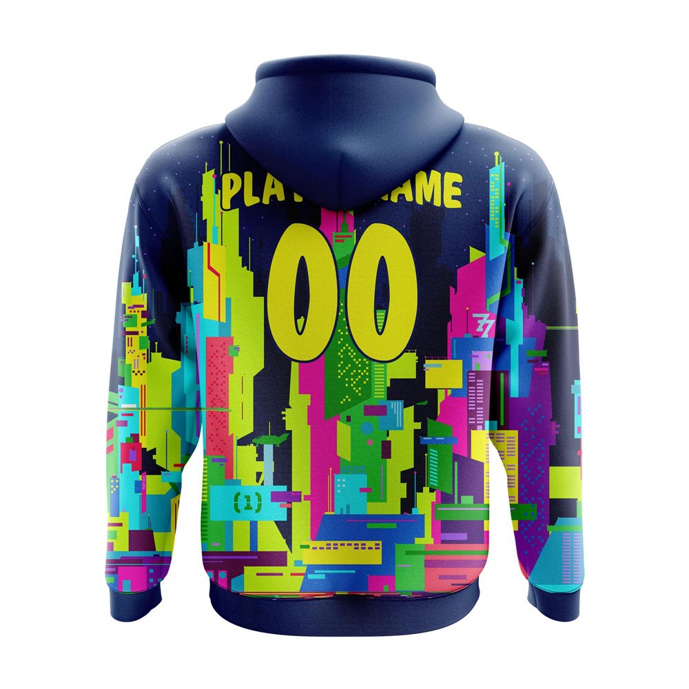 Custom Sublimated Hoodie with All Over Print