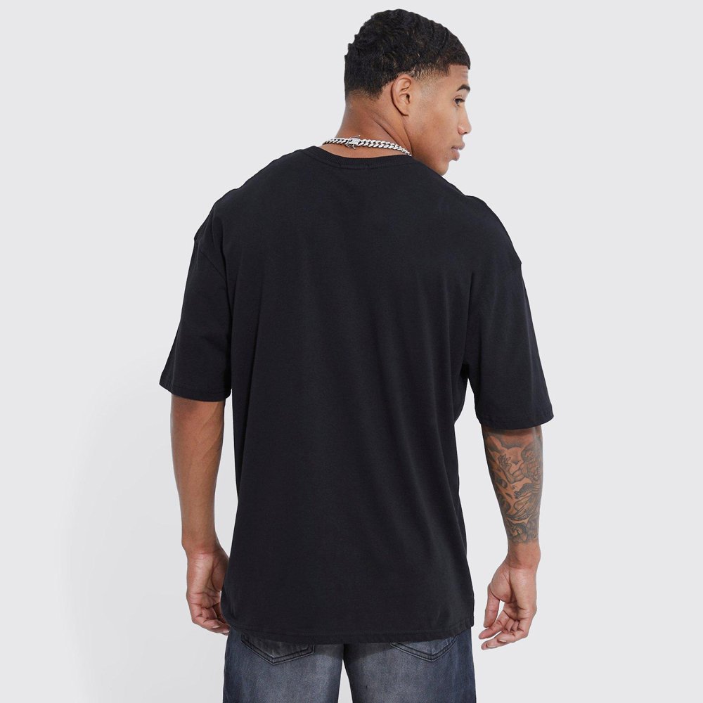 Oversized Marble Heart Graphic T-shirt